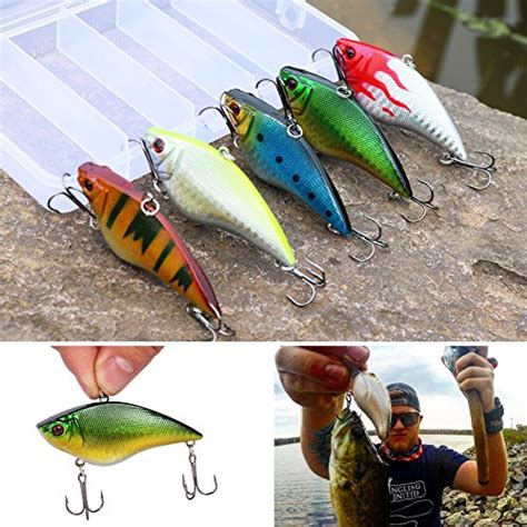 Sougayilang Fishing Lures Large Hard Bait Minnow VIB Lure With Treble