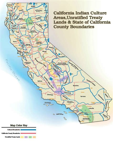 California Unratified Treaties Map - California Indian History ...