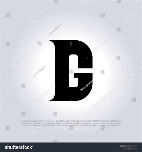 Modern Letter Dgc Vector Logo Letter Stock Vector (Royalty Free) 2046177857