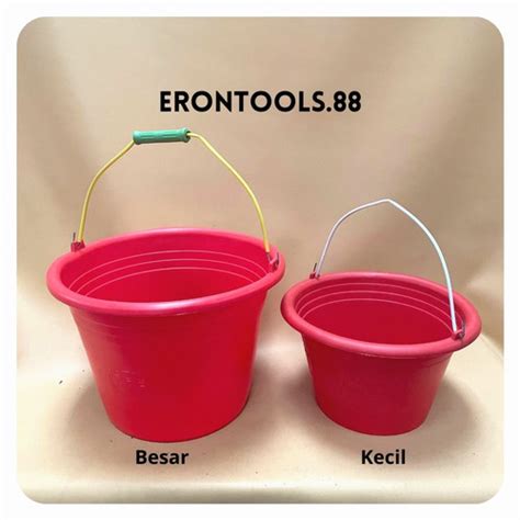 Jual Ember Cor Kecil Anti Pecah Ember Plastik Merah Ember Bangunan