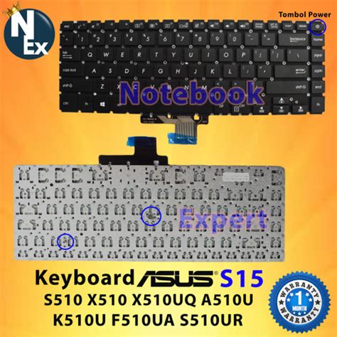 Jual Keyboard Asus VivoBook 15 S510 X510 X510UQ A510U K510U F510UA