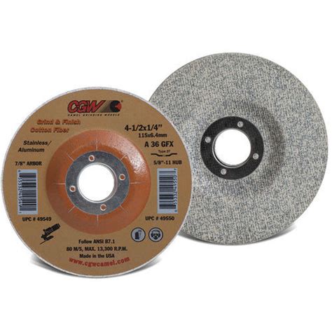 Disco abrasivo de óxido de alumínio 49600 CGW Abrasives de