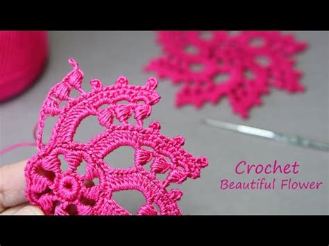 Beautiful Flower Crochet Pattern Tutorial Easy How To Crochet Flowers