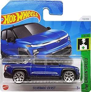 Hot Wheels Silverado EV RST HW Green Speed 8 10 HRY63 Short