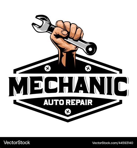 Mechanic logo Royalty Free Vector Image - VectorStock