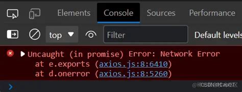 Uncaught In Promise Error Network Error At E Exports Axios Js