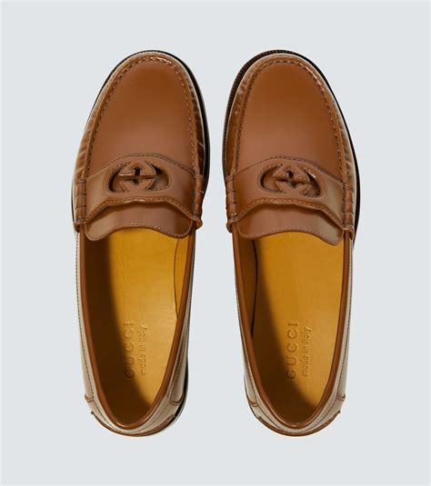 Gucci Interlocking G Leather Loafers Gucci