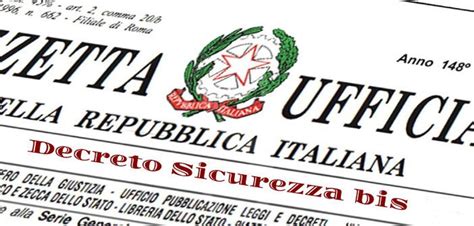 Cosa Prevede Il Decreto Sicurezza Bis