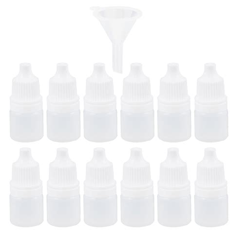 Ml White Empty Squeezable Dropper Bottle Pcs Eye Drops Pipette