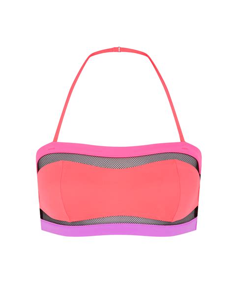 Zenaya Bandeau Bikini Top In Pink By Agent Provocateur Outlet