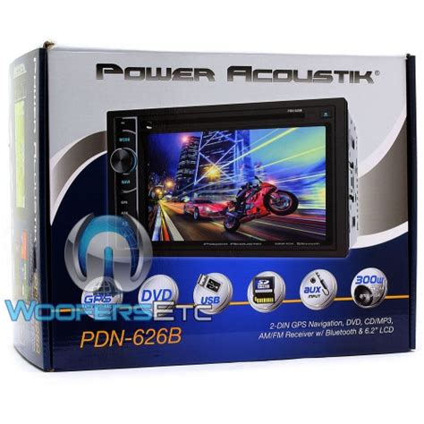 Pdn B Power Acoustik In Dash Din Touchscreen Dvd Receiver