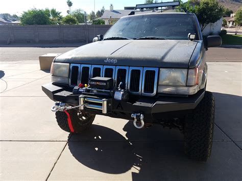 Elite Jeep Grand Cherokee WJ Modular Plain Front Winch Bumper 99 04