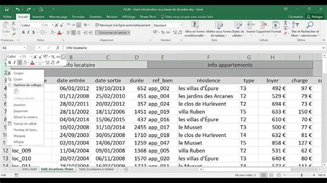 Exemple Base De Donnee Excel A Telecharger