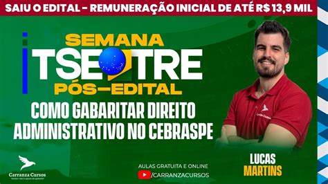 TSE TRE Unificado Pós EDITAL Como Gabaritar Direito Administrativo