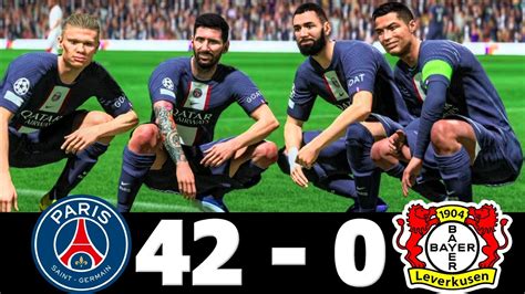 FIFA 23 RONALDO MESSI MBAPPE NEYMAR ALL STARS PSG 42 0 BAYER