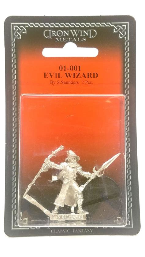 Ral Partha Ral Evil Wizard Unpainted Classic Fantasy Rpg Metal