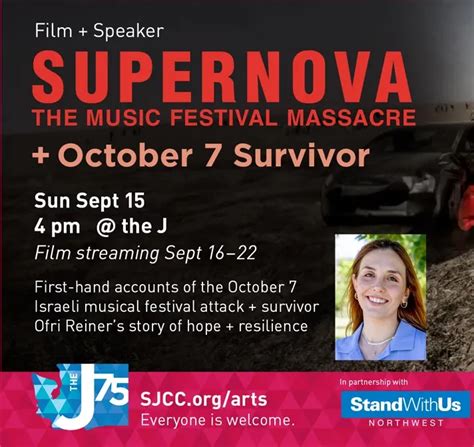 “Supernova” Film + October 7 Survivor Speaker - Jconnect