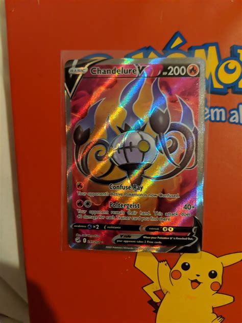 Chandelure V 247 Fusion Strike Full Art Ultra Rare Pokémon TCG Values