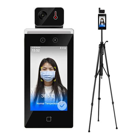 Buy Non Contact Face Recognition Temperature Measurement Kiosk OEM DS