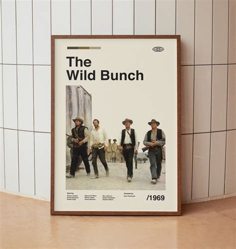 The Wild Bunch Vintage Movie Poster American Western Cowboy Film ...