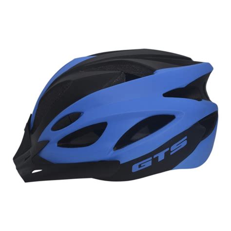 Capacete Ciclismo Gts Gwt Super Led Adulto Grande Azul