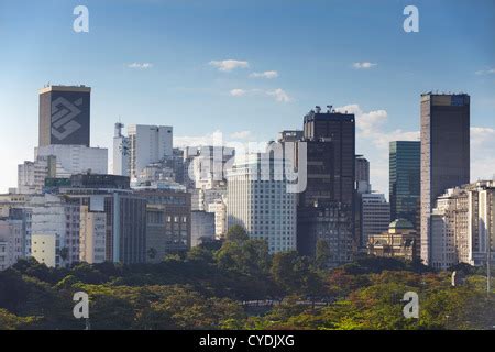 View of downtown skyscrapers, Centro, Rio de Janeiro, Brazil Stock ...