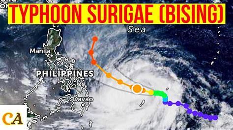 Tracking Typhoon Bising Surigae 2021 Latest Speed And Path Update