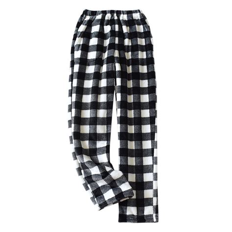 Apexfwdt Christmas Pajama Pants For Women Fuzzy Fleece Buffalo Plaid Pj