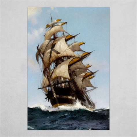 Painting Pirate Ship Artwork by KimLong