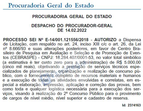 Concurso PGE RJ Cebraspe é a banca do novo edital veja detalhes