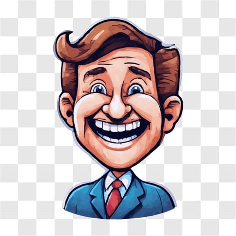 Download Cartoon Man In Suit And Tie Smiling Cartoons Online Creative Fabrica