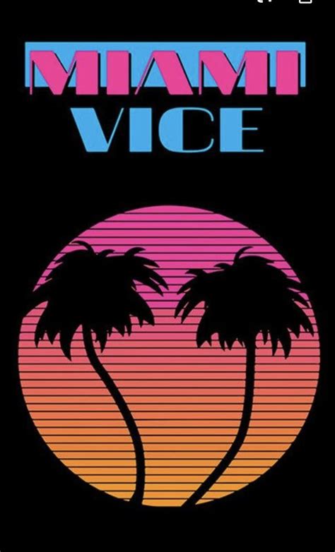 Miami Vice Theme Phone Wallpaper