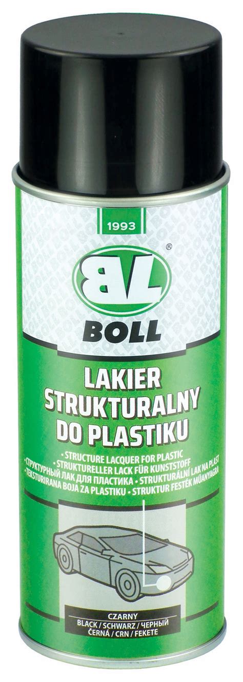 BOLL LAKIER STRUKTURALNY DO PLASTIKU SPRAY CZARNY 001400 za 28 41 zł z