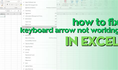 Keyboard Arrows Not Working In Excel The Best Hacks To Fix This Issue