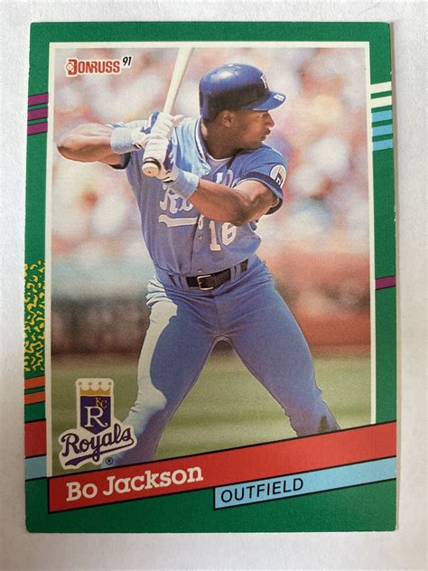 Donruss Bo Jackson Error Card No Period After Inc Ebay