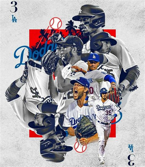 Mlb Dodgers Baseball Collage