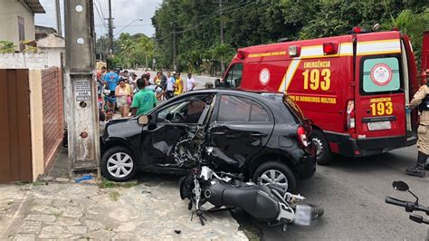 Acidente Entre Carro E Moto Deixa Feridos Em João Pessoa Paraíba G1