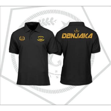 Jual Kaos Polo Shirt Baju Kerah Distro Denjaka Tni Al Tentara Polos