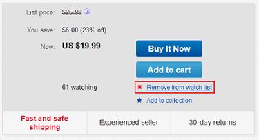 How to Add, View, and Remove Items from an eBay Watch List