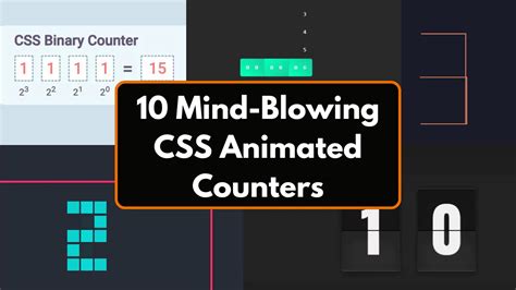 10 Mind Blowing CSS Animated Counters