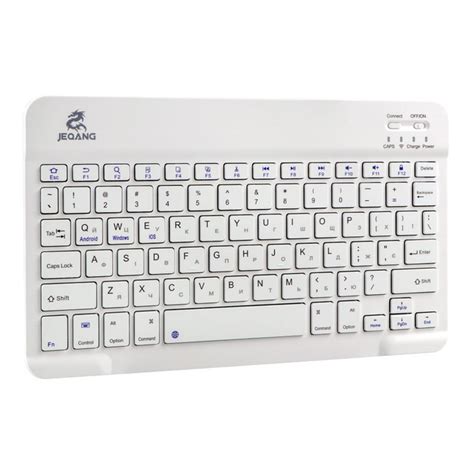 Белая беспроводная Bluetooth клавиатура Jeqang JB-330 – фото, отзывы ...