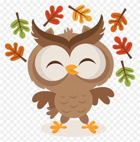 Hello Fall Owl - Fall Owl Clip Art - FlyClipart