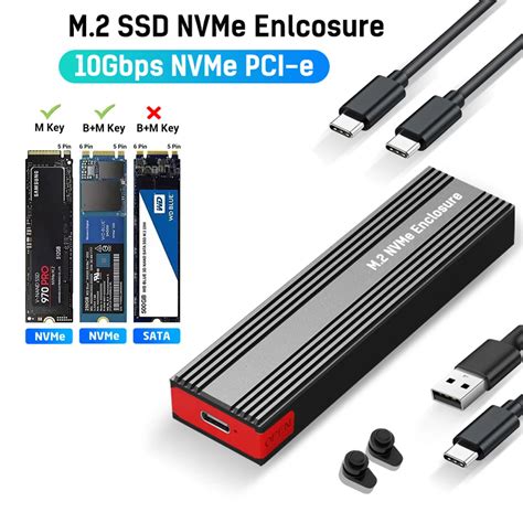 M Nvme Ssd Geh Use Gbit S Pcie Ssd Geh Use Tragbare Box Usb C