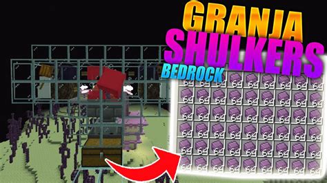 COMO HACER Una GRANJA De SHULKERS En MINECRAFT BEDROCK YouTube