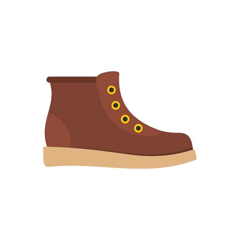 Hiking boots icon vector flat 14416835 Vector Art at Vecteezy