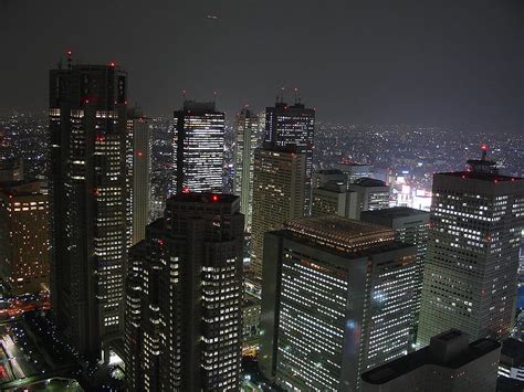 Shinjuku Skyline At Night Tokyo View From The Nd Floor Hd Wallpaper