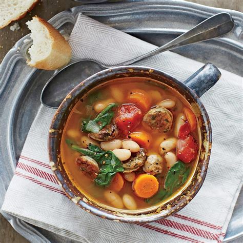 Slow Cooker Chicken Sausage And White Bean Stew - Global Animal Partnership