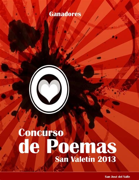 Concursos De Poemas San Valent N By Ayto San Jose Del Valle Ayto