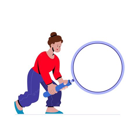 Premium Vector | Woman finding something