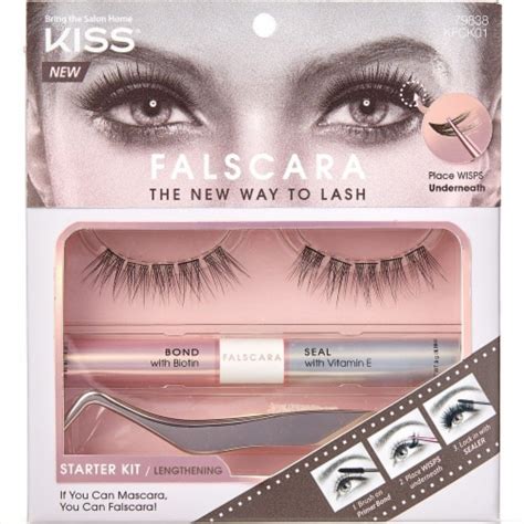 Kiss Falscara False Eyelashes Starter Kit 1 Ct Ralphs